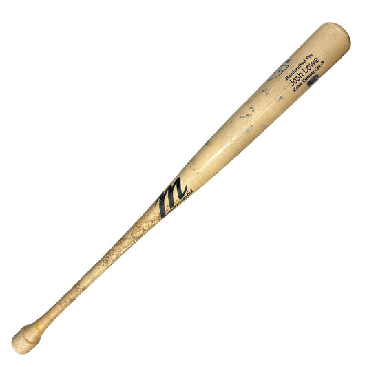 Rays Josh Lowe Game Used Autographed Broken Bat