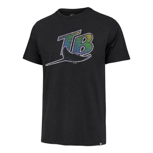 Rays Men's '47 Brand Black Premier Franklin Coop T-Shirt