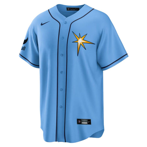 Rays Men's Nike Columbia Blue Burst Replica Jersey