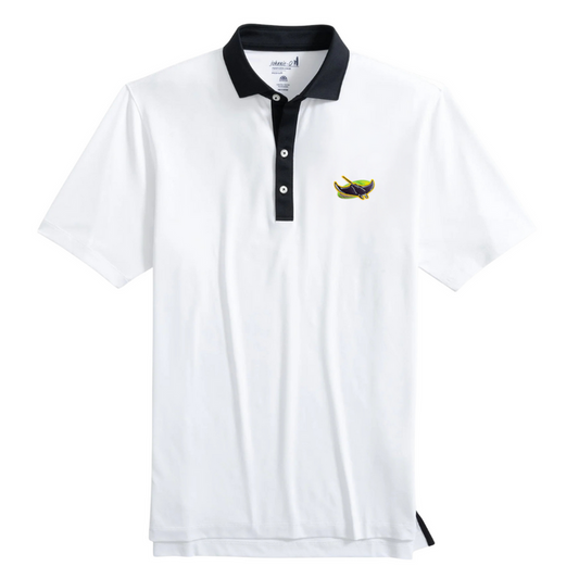 Rays Men's Johnnie-O White Alt Logo Ramos Polo