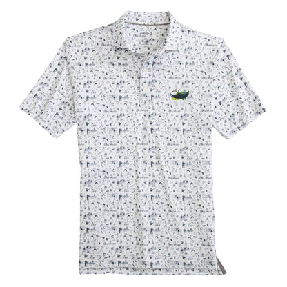 Rays Men's Johnnie-O White Devil Rays Ballpark Polo Shirt
