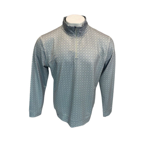 Rays Men's Onward Reserve TB Bats and Baseballs Printed Performance 1/4 Zip