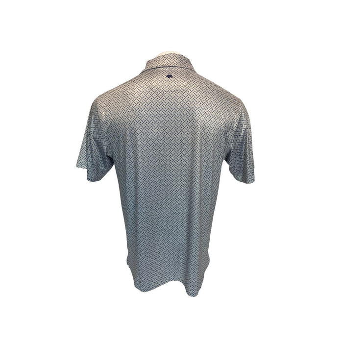 Rays Men's Onward Reserve TB Bats and Baseballs Printed Performance Polo