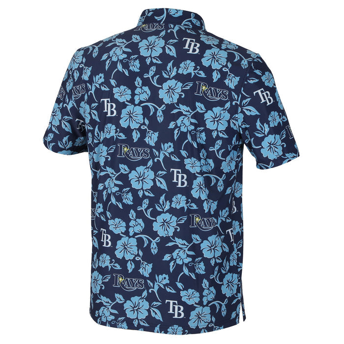 Rays Men's Reyn Spooner Navy Pua Performance Polo