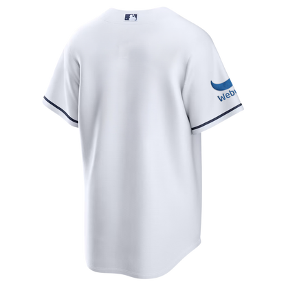 Rays Men's Nike White Devil Rays Replica Jersey - Home