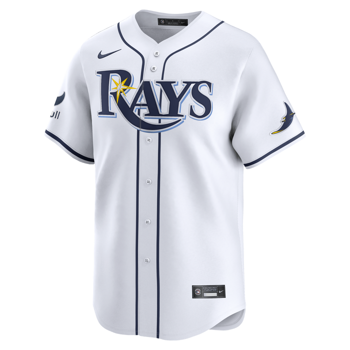 Rays Men's Nike White Vapor Limited Jersey