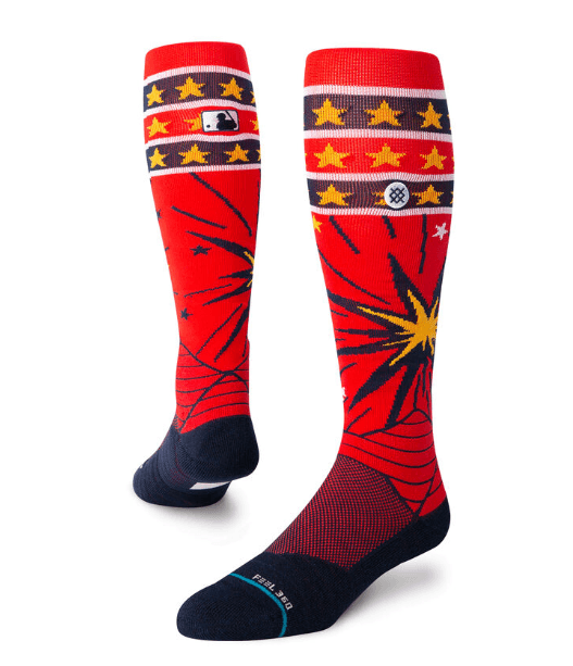 Rays MLB Men's Stance Red Boom Fourth of July Baseball Socks - The Bay Republic | Team Store of the Tampa Bay Rays & Rowdies