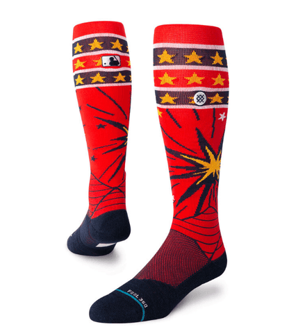 Rays MLB Men's Stance Red Boom Fourth of July Baseball Socks - The Bay Republic | Team Store of the Tampa Bay Rays & Rowdies