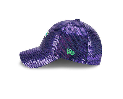 Rays New Era 9Forty Purple Sequin Sparkle Coop TB Adjustable Hat