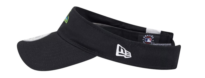 Rays New Era Black City Connect SKYRAY Visor Hat