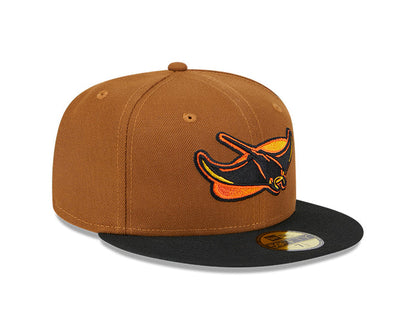 Rays New Era Brown Orange Devil Rays Alt 59Fifty Fitted Hat