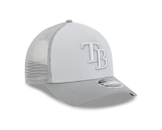 Rays New Era Gray TB 9Forty M-Crown Snapback Trucker Hat