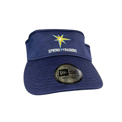 Rays New Era Spring Training 2025 Burst Script Adjustable Visor Hat
