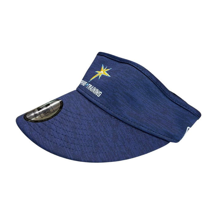 Rays New Era Spring Training 2025 Burst Script Adjustable Visor Hat