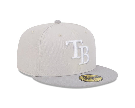 Rays New Era Stone Gray Color Pack Two Tone TB 59Fifty Fitted Hat