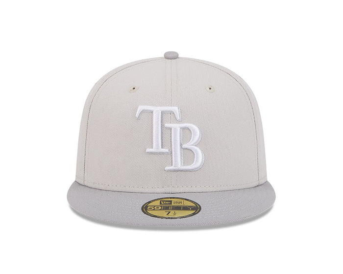Rays New Era Stone Gray Color Pack Two Tone TB 59Fifty Fitted Hat
