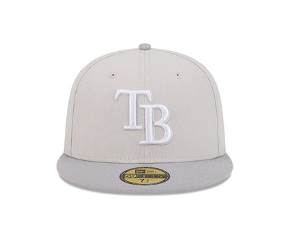 Rays New Era Stone Gray Color Pack Two Tone TB 59Fifty Fitted Hat