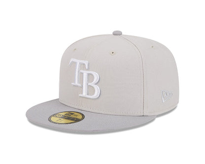 Rays New Era Stone Gray Color Pack Two Tone TB 59Fifty Fitted Hat