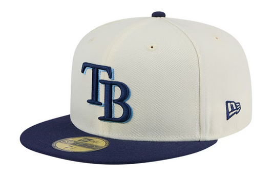 Rays New Era Two Tone Chrome Navy TB 59Fifty Fitted Hat