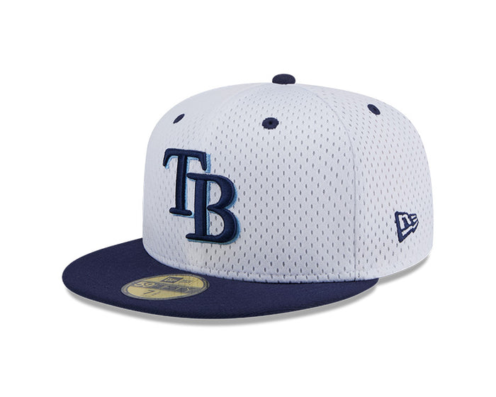 Rays New Era White Navy Since 1998 Side Patch Jersey 59Fifty Fitted Hat
