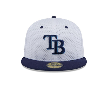 Rays New Era White Navy Since 1998 Side Patch Jersey 59Fifty Fitted Hat