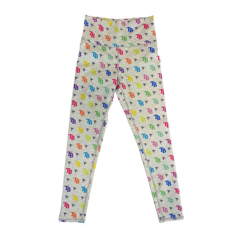 Rays TEREZ Women's TB All Over Logo Action Basic Leggings