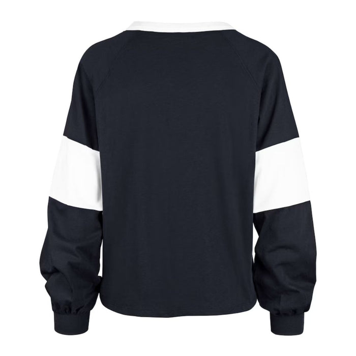 Rays Women's '47 Navy Blue Upside Rhea Long Sleeve T-Shirt