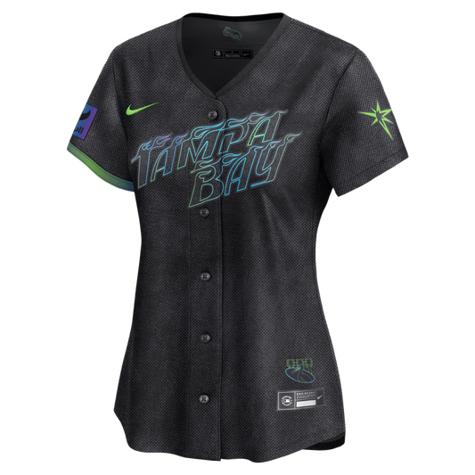 Rays Women's Nike Charcoal Gray City Connect Limited Replica Jersey
