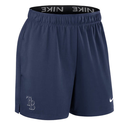 Rays Nike Women's Navy Authentic Collection Knit Performance Shorts