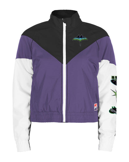 Rays Women's New Era Purple Black CC Skyray Windbreaker Jacket
