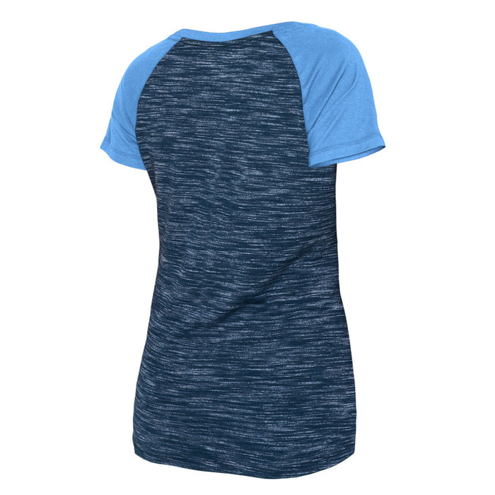 Rays Women's New Era Space Dye V Neck T-Shirt