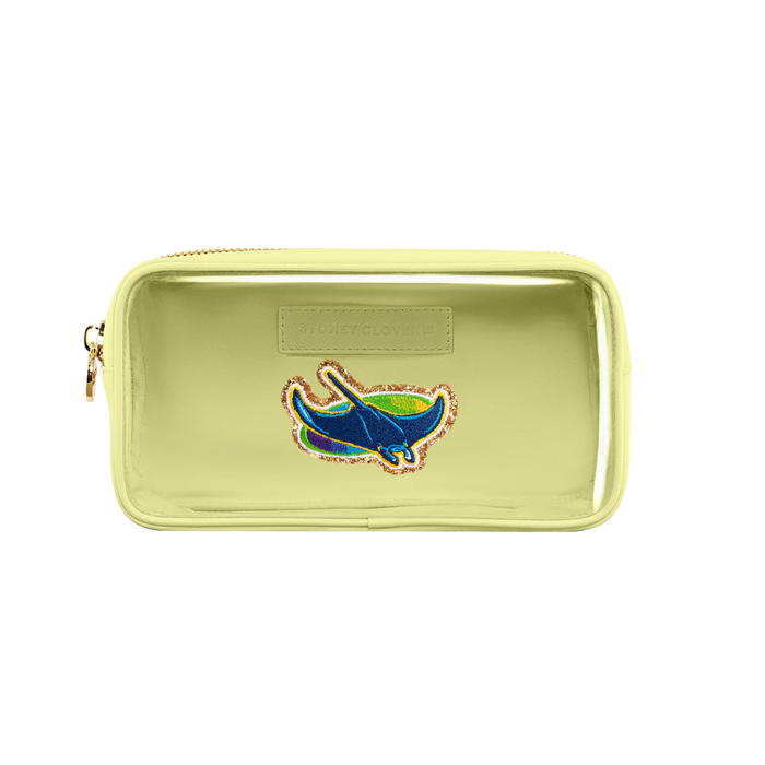 Rays Yellow Stoney Clover Alt Small Clear Pouch