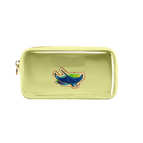 Rays Yellow Stoney Clover Alt Small Clear Pouch