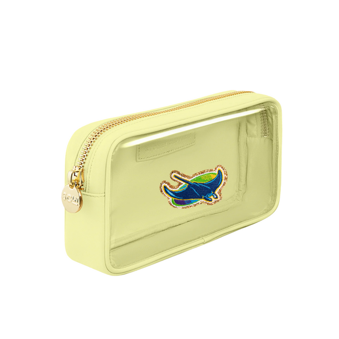 Rays Yellow Stoney Clover Alt Small Clear Pouch