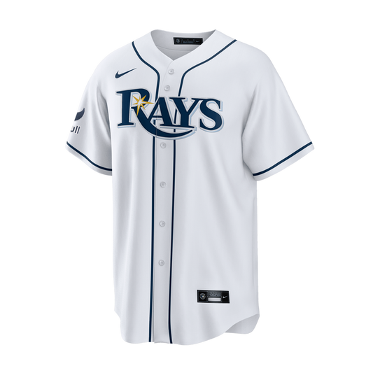 Rays Youth Nike Home White Vapor Limited Jersey