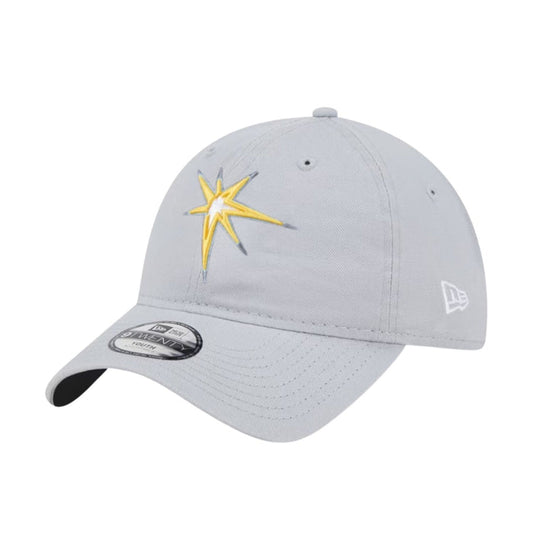 Rays Youth New Era Gray Burst 9Twenty Adjustable Hat