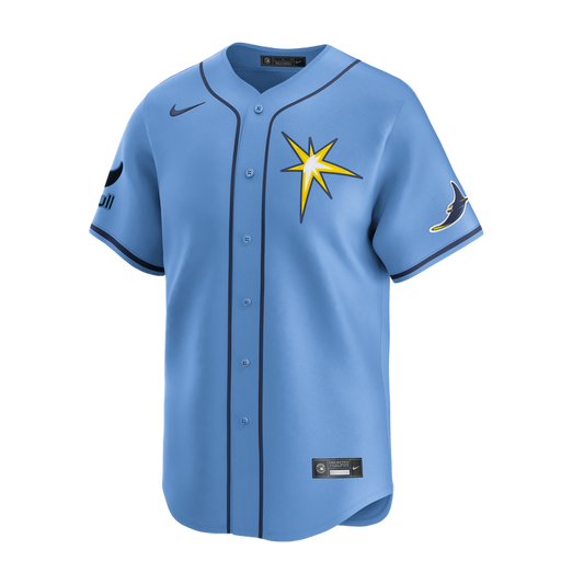 Rays Youth Nike Valor Blue Vapor Limited Jersey