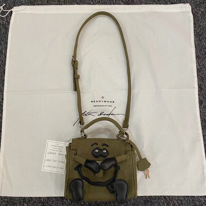 Readymade Monster Bag - Women’s Smiley Face Shoulder Handheld Crossbody Bag - Order with colors/Style