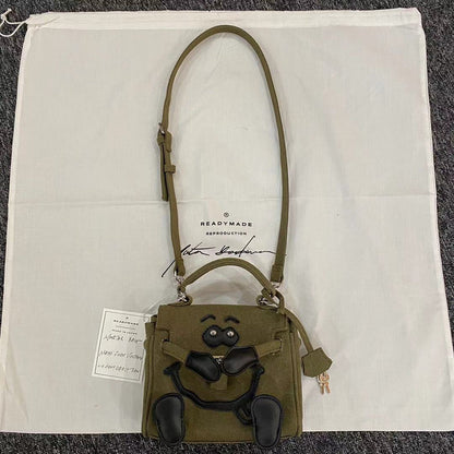 Readymade Monster Bag - Women’s Smiley Face Shoulder Handheld Crossbody Bag - Order with colors/Style