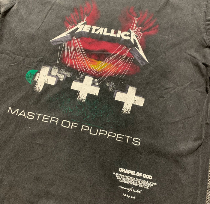 Remake Limited Metallica Master Of Pupperts - Custom Dyed Circular Knit T-Shirts