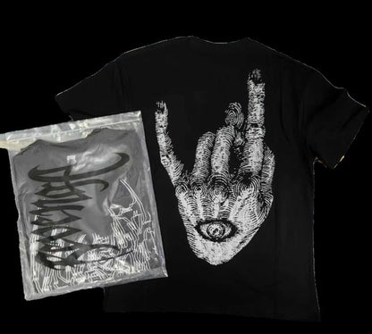 Revenge 24SS God’s Eye Puffy Print Short-Sleeve T-Shirt