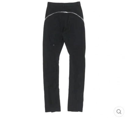 Rick Owen ACBT Dark Multi-Zip Wide-Leg Stacked Slimming Flared Denim Trousers