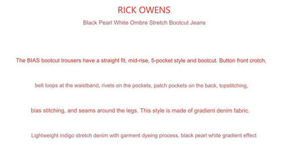 RO Gradient Flared Stacked Jeans - Rick Owen Mud Wash Darkwear Denim - donclickin