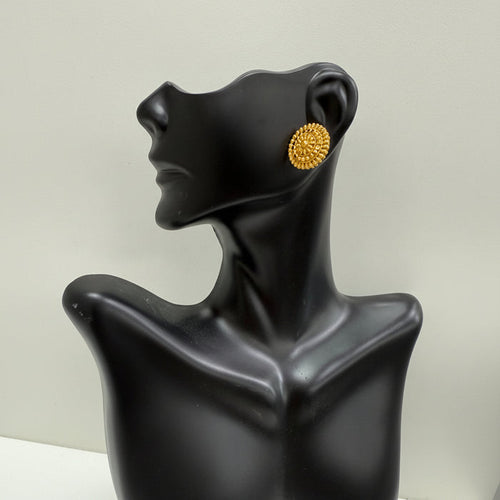 Gold Finish Round Top