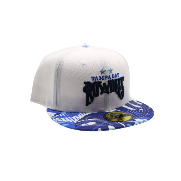 ROWDIES BLUE TROPICAL FLORAL TWO STAR NEW ERA 59FIFTY FITTED HAT - The Bay Republic | Team Store of the Tampa Bay Rays & Rowdies