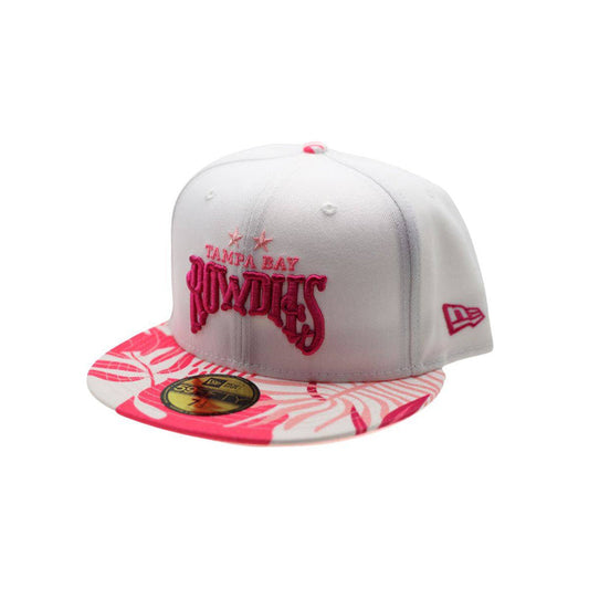 ROWDIES PINK TROPICAL FLORAL TWO STAR NEW ERA 59FIFTY FITTED HAT - The Bay Republic | Team Store of the Tampa Bay Rays & Rowdies