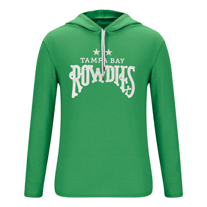 Rowdies SDS Green 2 Star Long Sleeve Hoodie