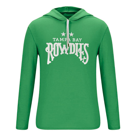 Rowdies SDS Green 2 Star Long Sleeve Hoodie