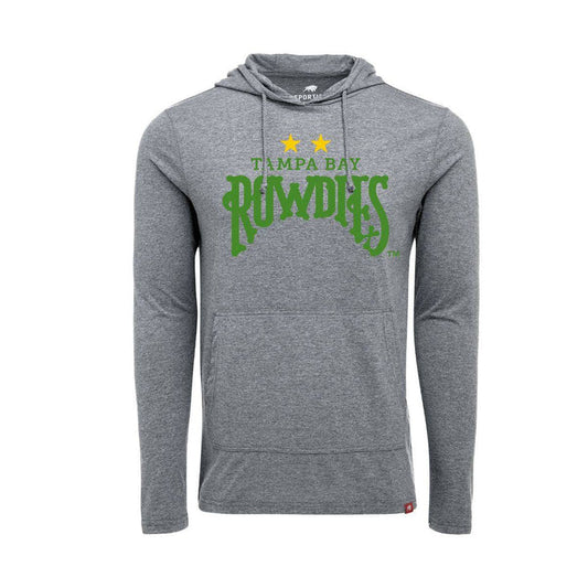 Tampa Bay Rowdies Grey 2 Star Lightweight Hoodie