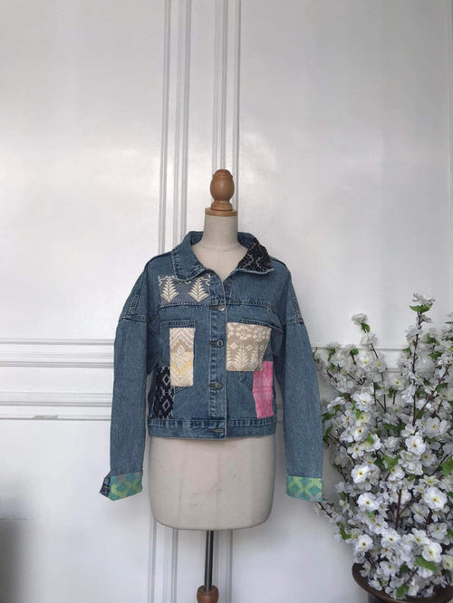 (s) - Denim Patch Jacket